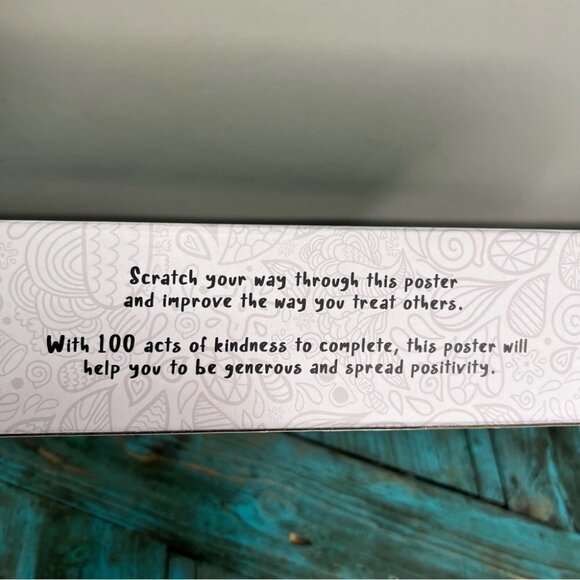 Random Acts Of Kindness Scratch Poster Brand New in Box Gift - Picture 6 of 11